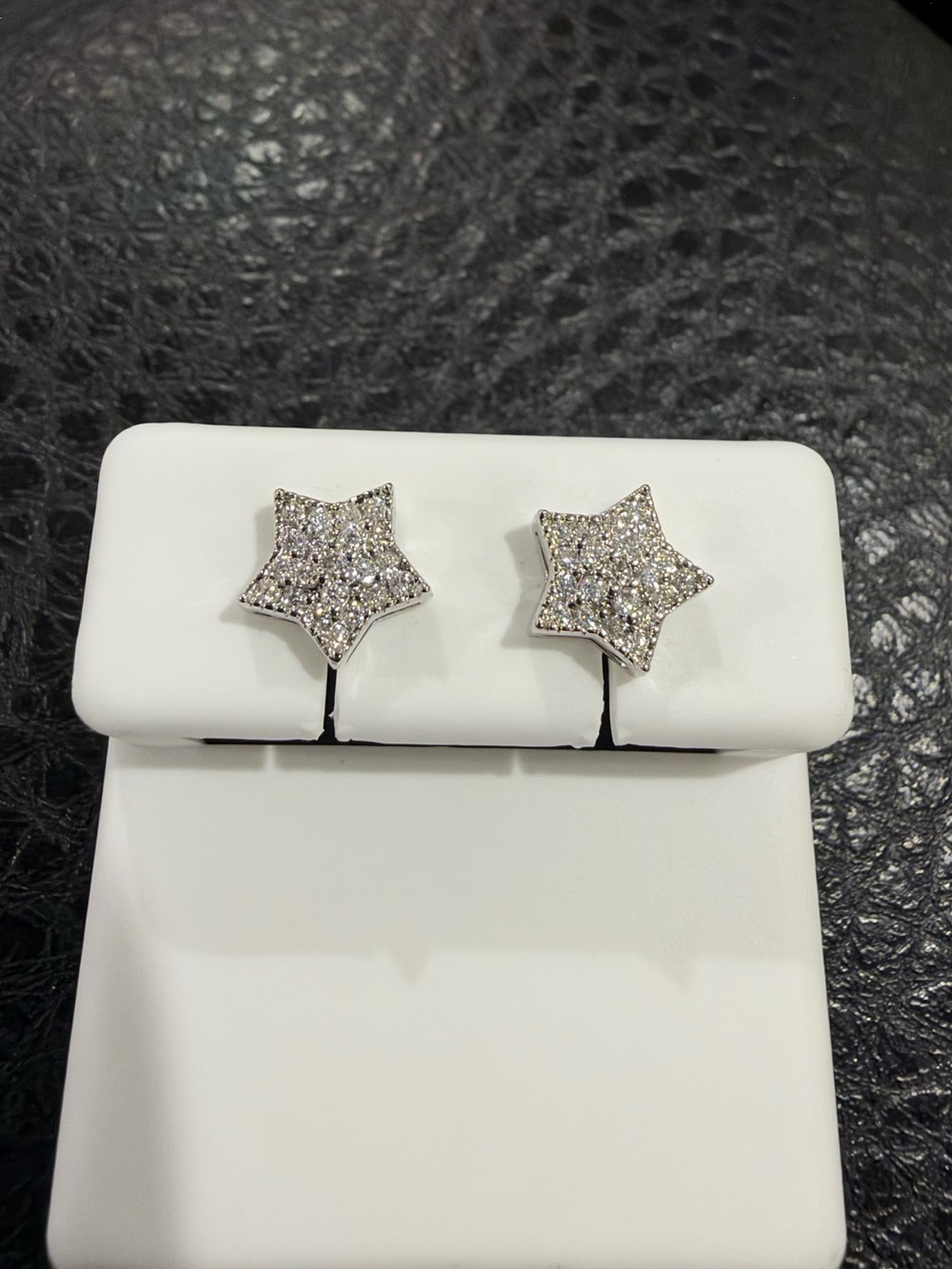 Sparkling Star Moissanite Stud Earrings
